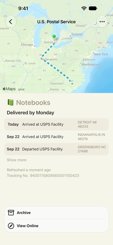 Deliveries 截图