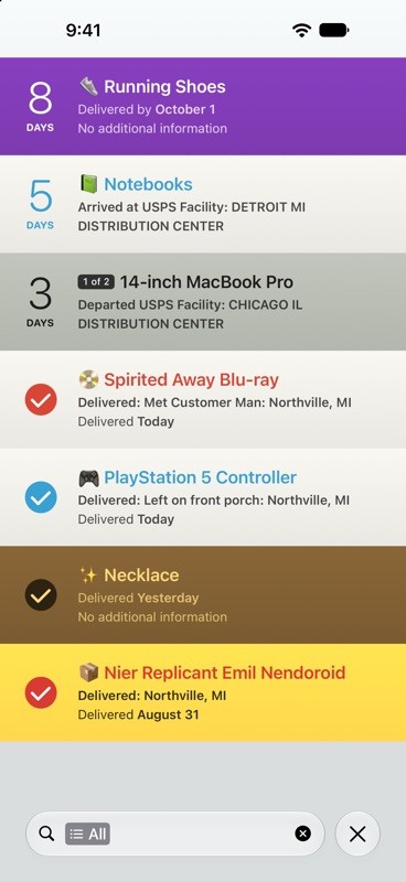 Deliveries 截图