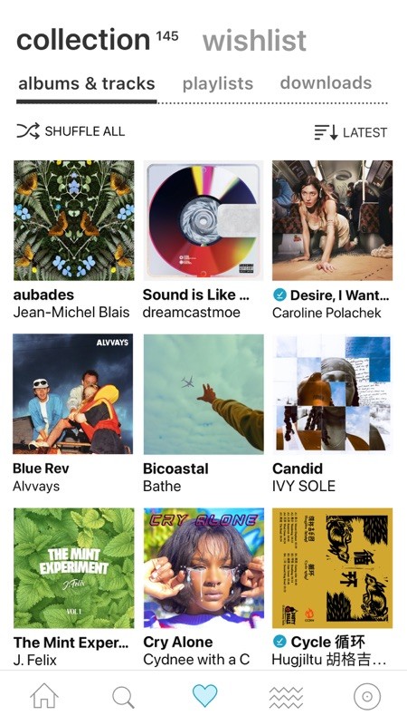 Bandcamp 截图