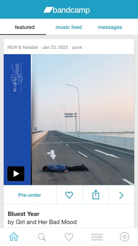 Bandcamp 截图